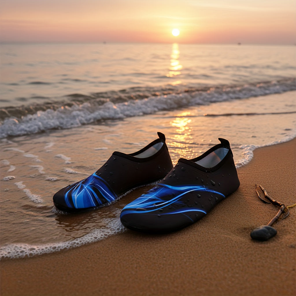 Quick-Dry Water Shoes for Swimming Surfing Yoga - Lightweight TPR Sole, Breathable Fabric Upper, All-Season Beach & Pool Shoes for Men & Women