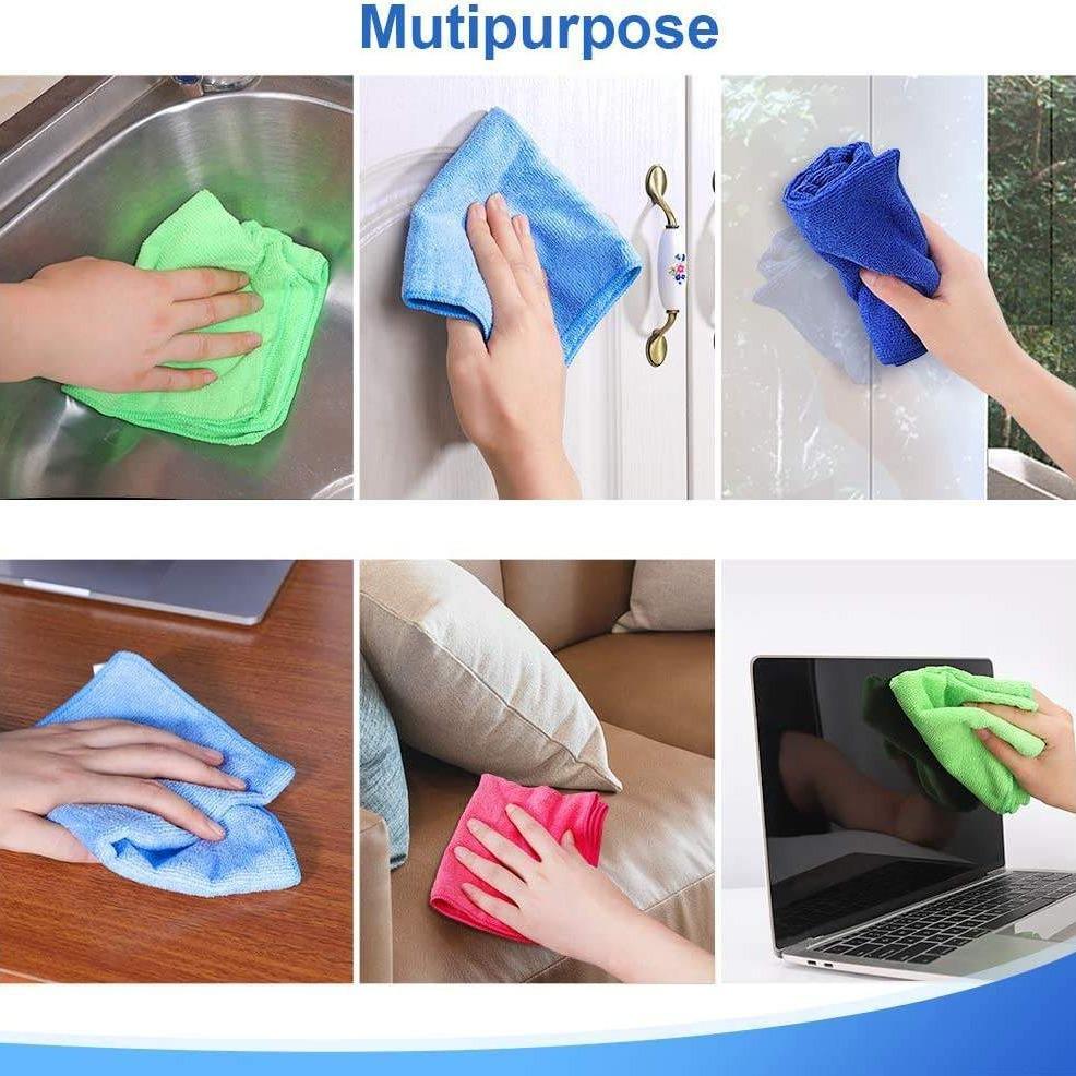 15 PCS Set Multi-Purpose Cleaning Towel Set, Reusable Quick-Drying Towels, Multi-Purpose Water Absorption| Home, Kitchen, Living Room, Bedroom, Bathroom Cars And Furniture Stain Removal Towels