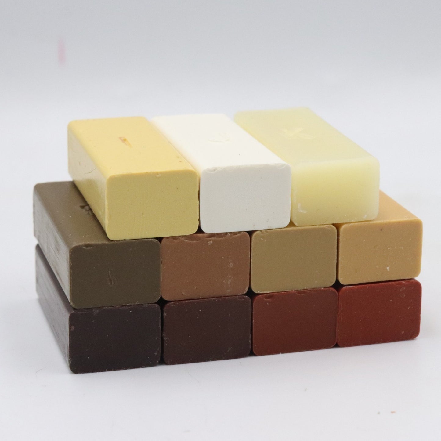 11 PCS Set Floor & Furniture Cracks Repair Wax Sandable & Quick Drying Hard Wax Filler for Hardwood Matches Maple, Oak, Cherry, Walnut & Mahogany Home Office Supplies