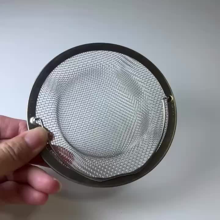 NEW 6 PCS Set Stainless Steel Sink Strainer with Handle - Rust-Resistant Mesh Design, Suitable for Kitchen and Bathroom Sinks, Easy to Prevent Clogging, Perfect for Draining Fruits and Vegetables