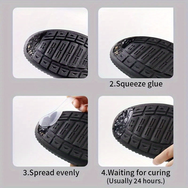 NEW Arrivals Heavy-Duty Shoe Repair Glue - No-Mess Application, Instant Strong Adhesion for Athletic, Sneakers, Boots - Long-Lasting Fix for cracks, holes, worn-out soles - Quick Step Temporary Solution for Runners, Gym, Trav