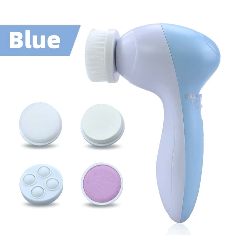 NEW Arrivals 5-in-1 Multi-Functional Facial Cleansing Device - Electric Facial Cleansing Brush - Used for Exfoliation, Skincare - Women's Rotating Cleaning Tool - Battery Powered Skin Care Supplies