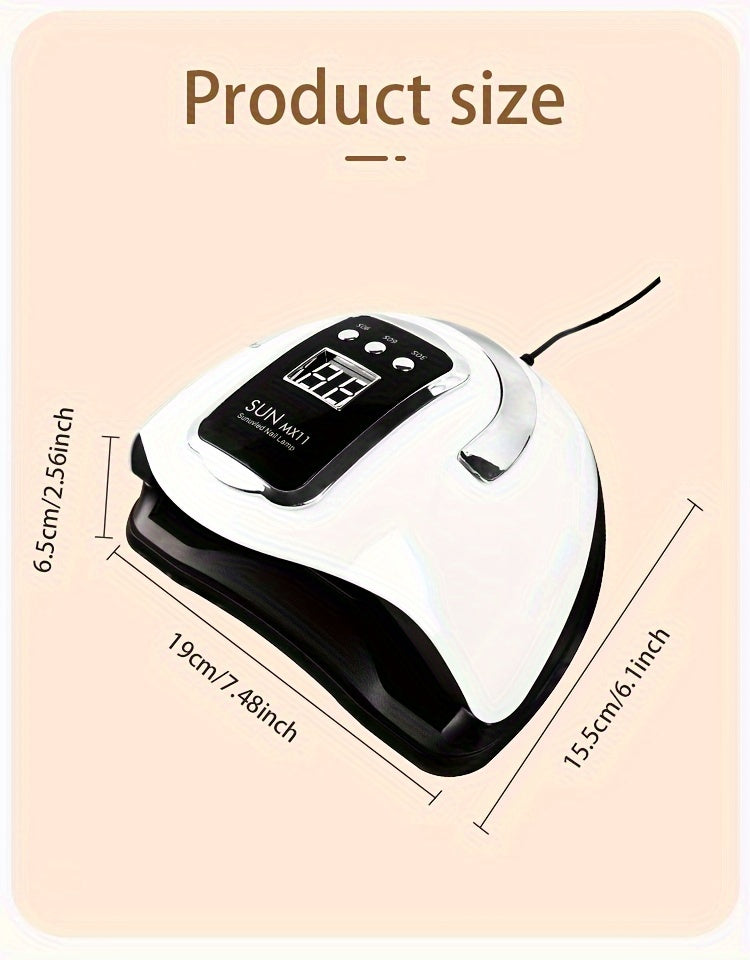 Professional Quick-Dry /LED Nail Lamp - /LED Light Machine for Fast Gel Polish, LCD Display & Operation (Adapter-Free) - & Salon Use, Low-Power /Blue Light for -Free Nail Hardening, No Odor