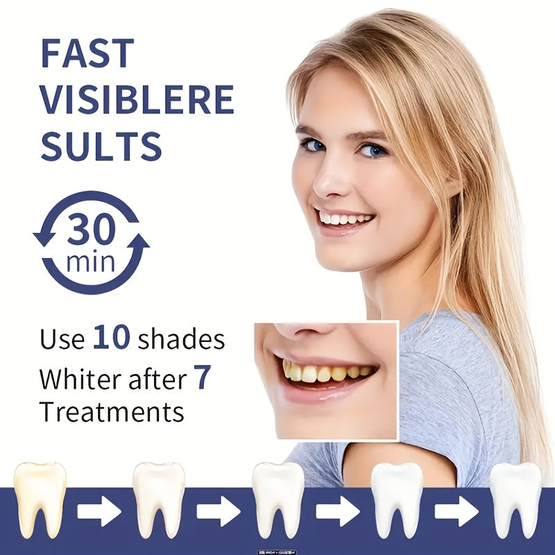 56pcs/28 pairs 9D Teeth Strips Set, Safe and, Removes Dirt, Brightens Teeth