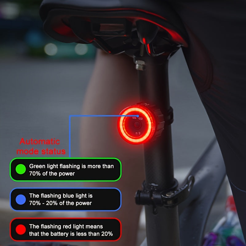 NEW Arrivals LED Charging Cycling Taillight Set with Smart Auto Brake Sensing for Bicycles