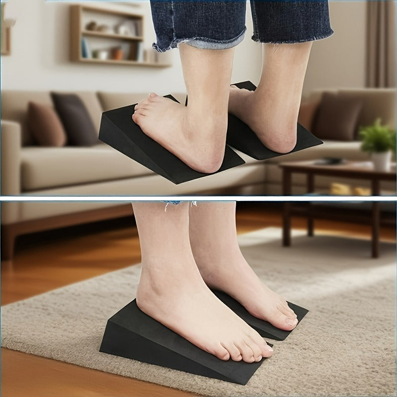 2 PCS Set Women's Squat Training Wedge Blocks Yoga Bricks, Suitable for Gym Squat Posture Correction Training / Yoga Balance Pose Auxiliary Practice / Post-Workout Calf Muscle Recovery Stretching, Essential Tool for Weightlif