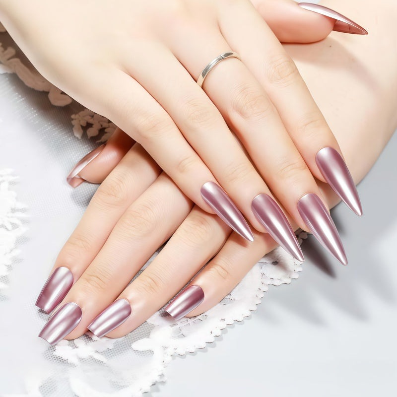 CLAM Premium Rose Golden Nail Polish - Quick-drying Natural Nail Art with Long-lasting Shine, Nail Strengthener for All Hands and Feet, Salon-quality Nail Design, Enhances Nail Toughness, Nail Art Supplies, Nail Technician Ac