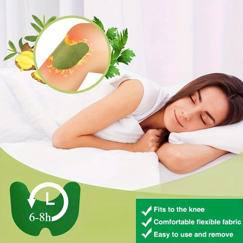 23 PCS Set Self-Heating Knee Patches - Made of Soft, Breathable Non-Woven Fabric, Featuring a Two-Tone Green And White High-Fit Design, Comfortable And Warm for Long-Term Use, Portable Heating Pads Targeting The Knees, Neck,