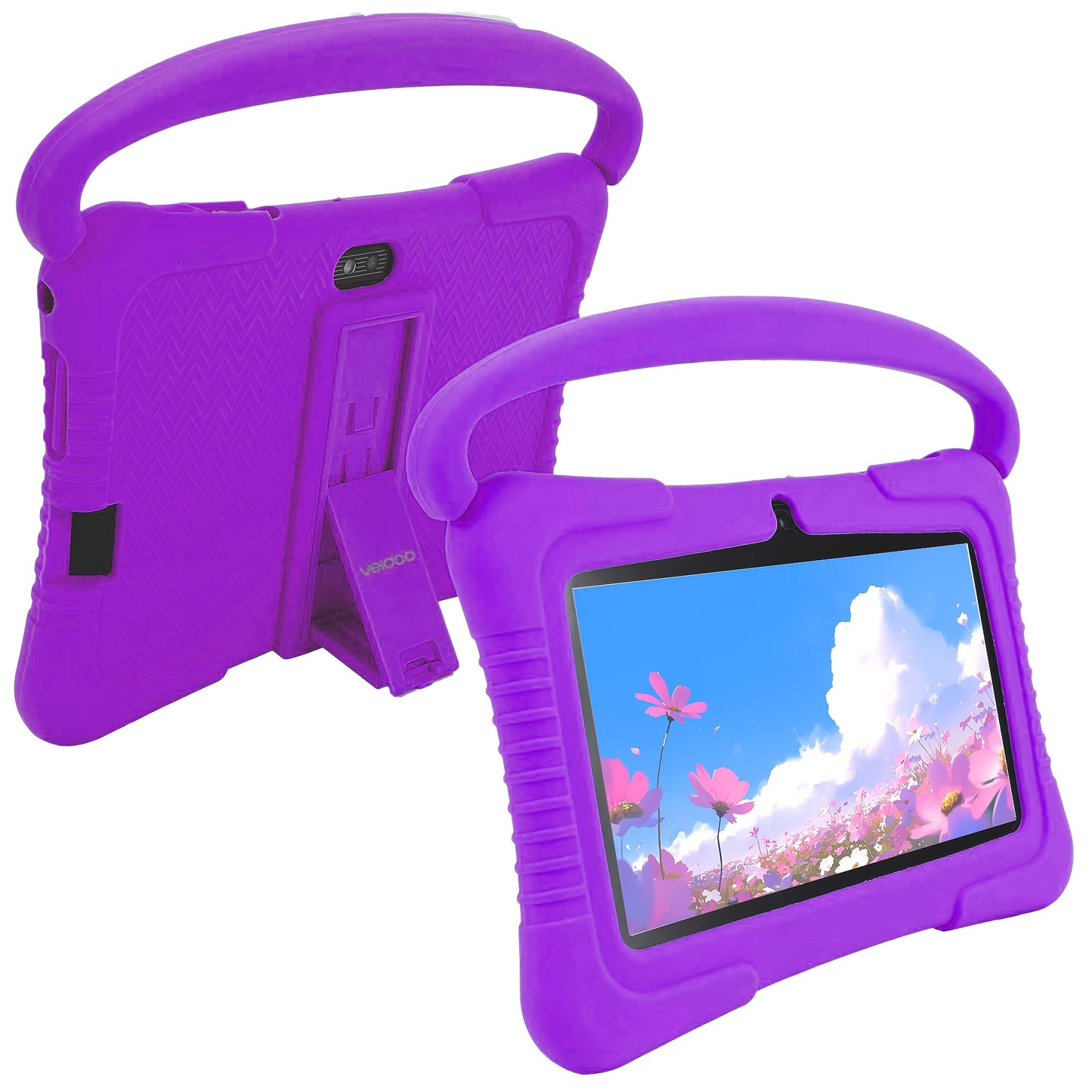 7" Kids Tablet, 2GB RAM+32GB ROM, Safe Eye Protection Screen, Wi-Fi, Dual Camera, Educational Games, Parental Controls App, Android Tablet With Drop Proof Silicone Sleeve Tablet