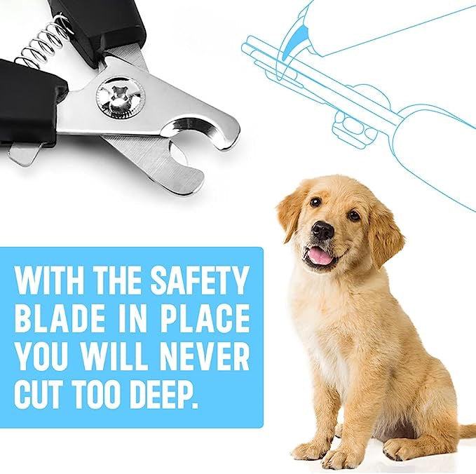 New Set Dog Nail Clippers for Large, Medium and Small Breed Professional Pet Nail Clipper Suitable for Cats, Rabbits and Guinea Pigs With Safety Lock and Protective Guard to Avoid Over Cutting