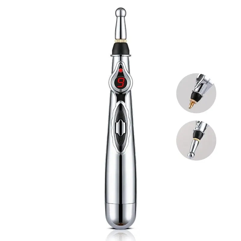 NEW Arrivals UK Plug Electronic Acupuncture Pen Acupuncture Point Pen Meridian Energy Meridian Pen Muscles Pulse Acupoint Full Body Pain Relief Massage Pen Acupuncture Instrument Health Care Supplies