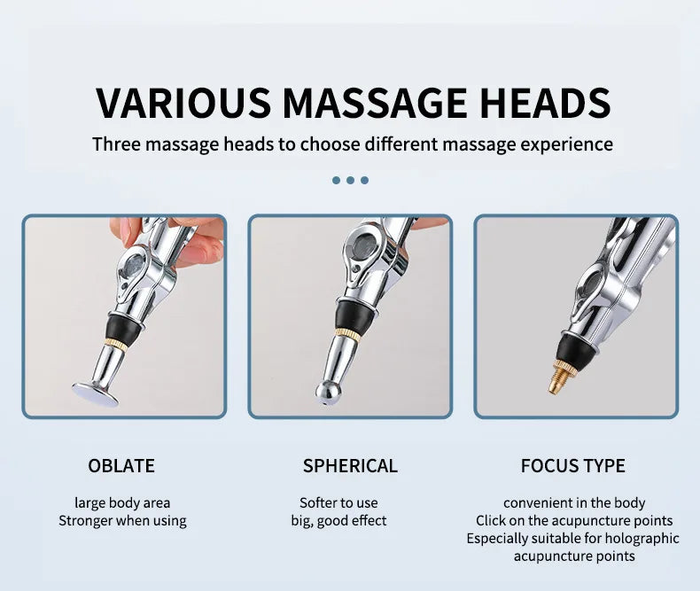 NEW Arrivals UK Plug Electronic Acupuncture Pen Acupuncture Point Pen Meridian Energy Meridian Pen Muscles Pulse Acupoint Full Body Pain Relief Massage Pen Acupuncture Instrument Health Care Supplies
