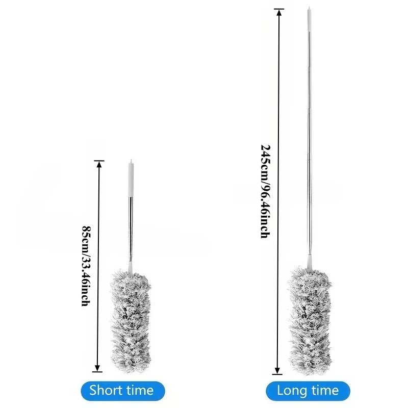 Electrostatic Dusters, Retractable Dust Removal Brush, Reusable Washable Furniture Dust Duster for Fan, Desk, Ceilings Cobweb Roof A/C Home Office Cleaning Supplies