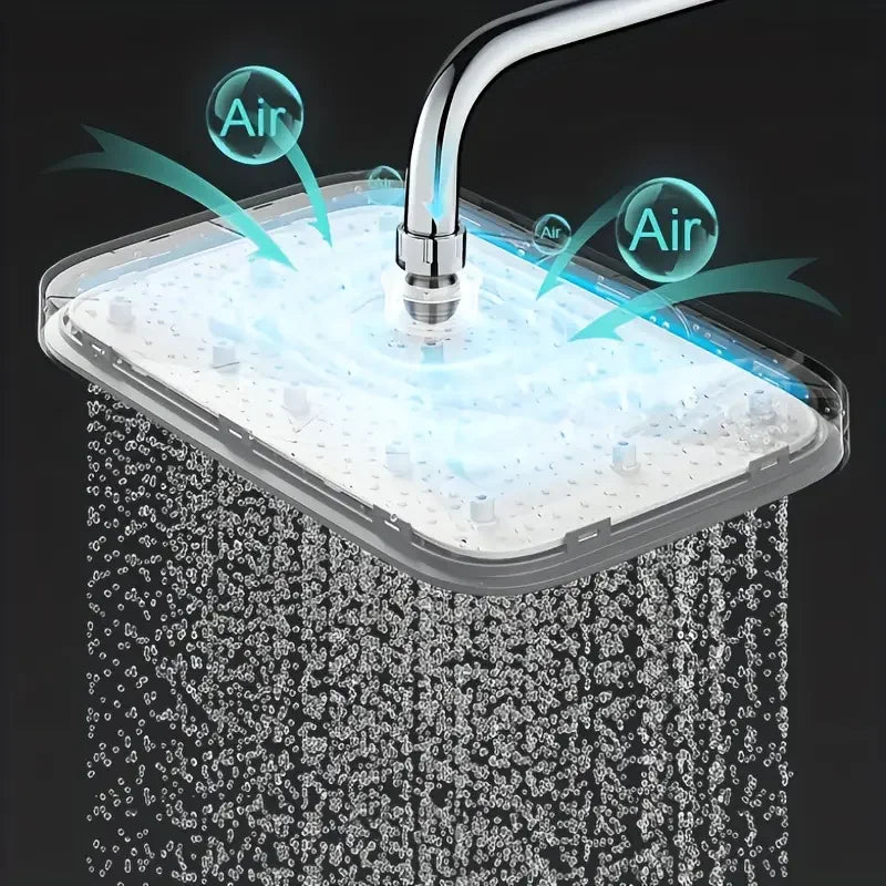 NEW Arrivals 13 inch Large Powerful Water Outlet Pressurized Shower Head Water Heater Large Panel Top Spray Home Bathroom Accessories