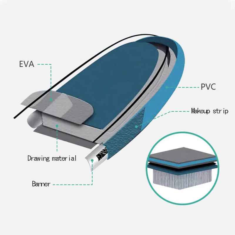 Surfboard Paddle Board SUP Inflatable Floating Board Paddle Board Universal Racing Stand-up Wakeboard Windsurfing Board