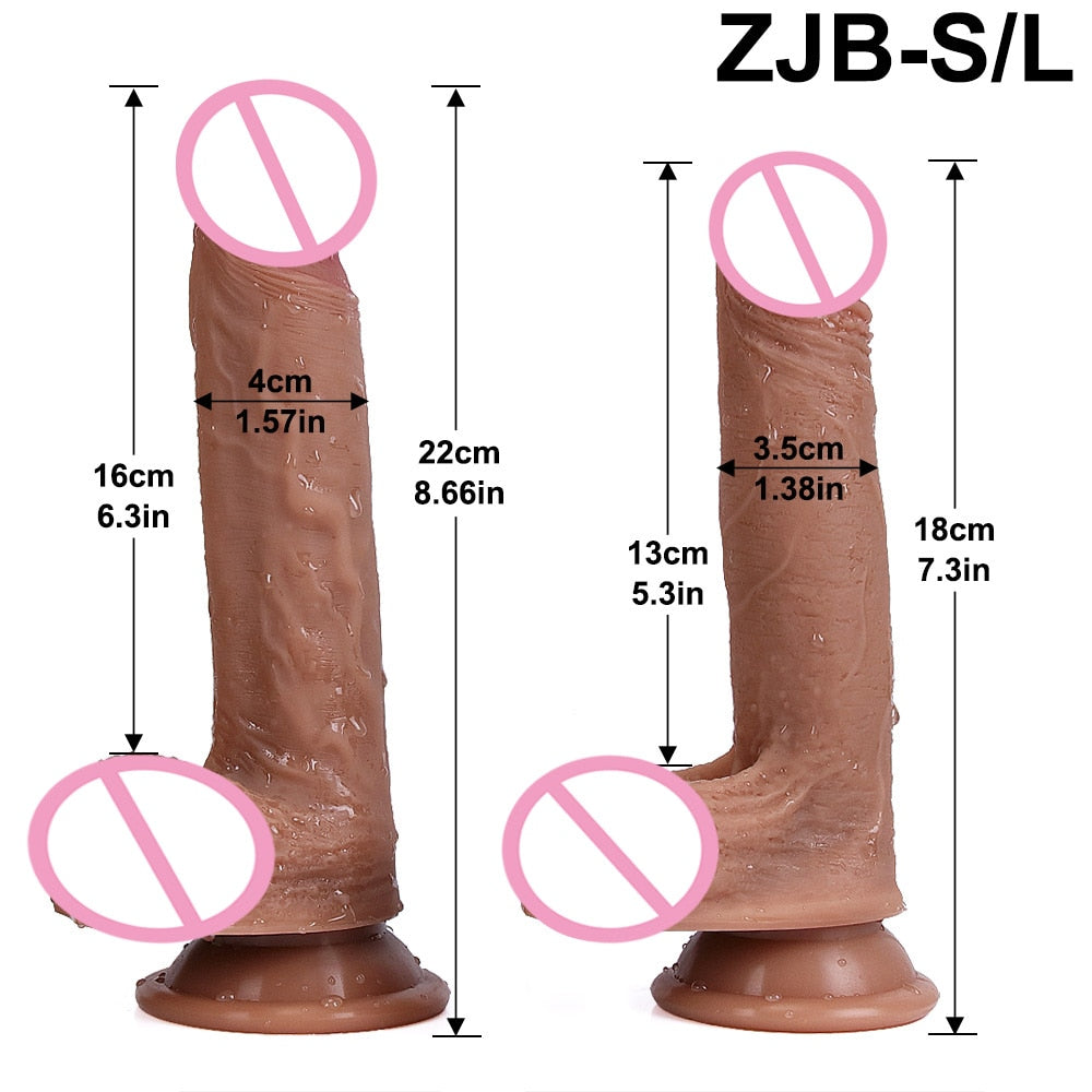Realistic Cheap Dildo Soft Sexy Silicone Penis Flexible G-spot Women Big Dick Anal Sex Toys for Female Masturbator Adults 18+