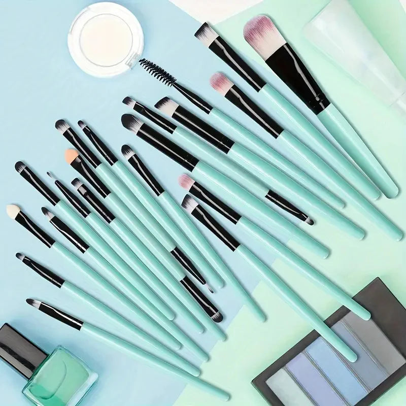 20Pcs Women Girls Make-Up Brushes Set Eyeliner Brush Blending Brush Cosmetic Foundation Make-Up Brush for Cheeks Eye Brush Make Up Beauty Salon Spa Set Female Ladies Luxury Cosmetics Accessories Products