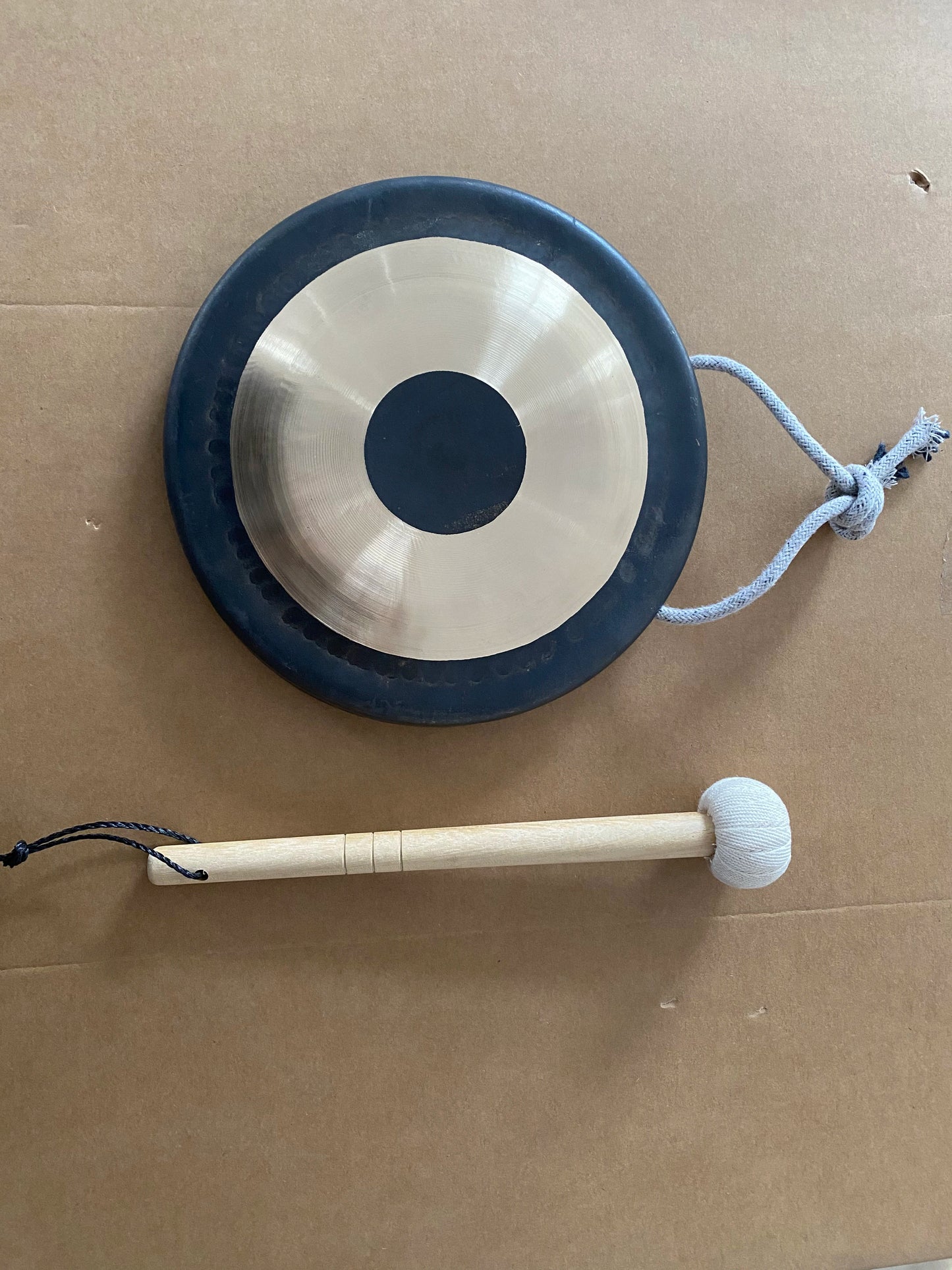 NEW Arrivals 10 Tones Tibetan Gong B20 Metal Traditional Tibet Gong Handmade 8'' Small Chau Gong and Gong Mallet for Yoga Meditation Sound Therapy Mindfulness Instrument