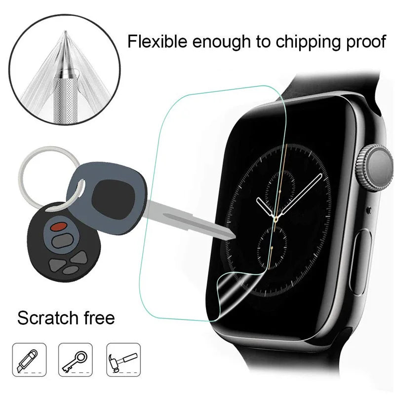 400pcs Set For Apple Watch S10 S9 Ultra 2"49mm 46MM 40mm 44mm 38mm 42mm Hydrogel Film Screen Protector for Apple Watch S7 41mm 45mm Wrist Watch Accessories Electronic Supplies
