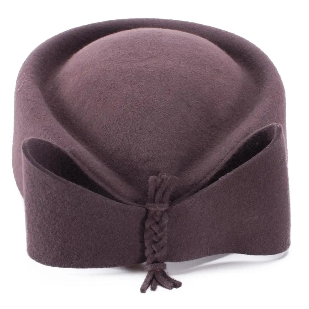 Lawliet Teardrop Fascinator Women Vintage Look Pillbox Hat Top Fancy Wool Felt Hat Cocktail Racing Party Wedding Church A253
