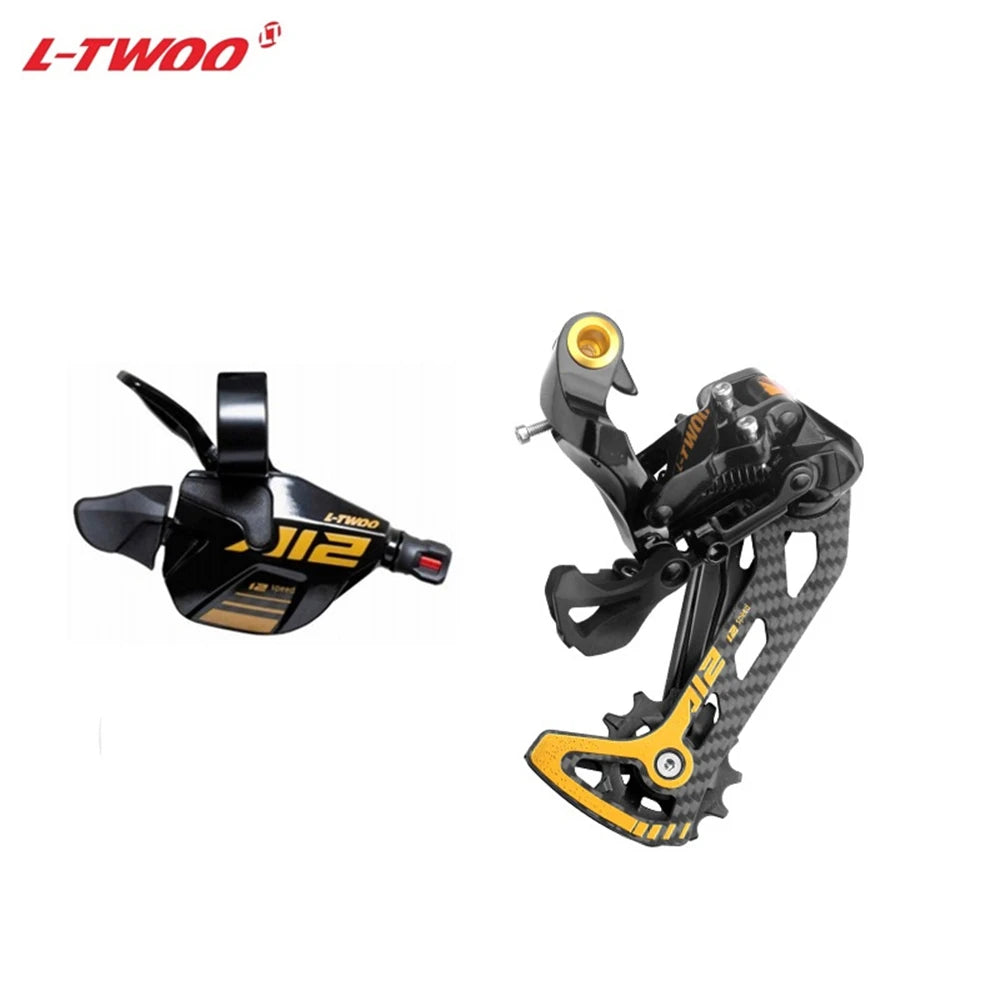 NEW Top Quality MTB Mountain Bike 12 Speed Group Set 12s 11-52T Cassette Shifter Rear Derailleur Shift Chain 12S Gold Group Set For SRAM Shimano Bicycle Accessories Sports Supplies