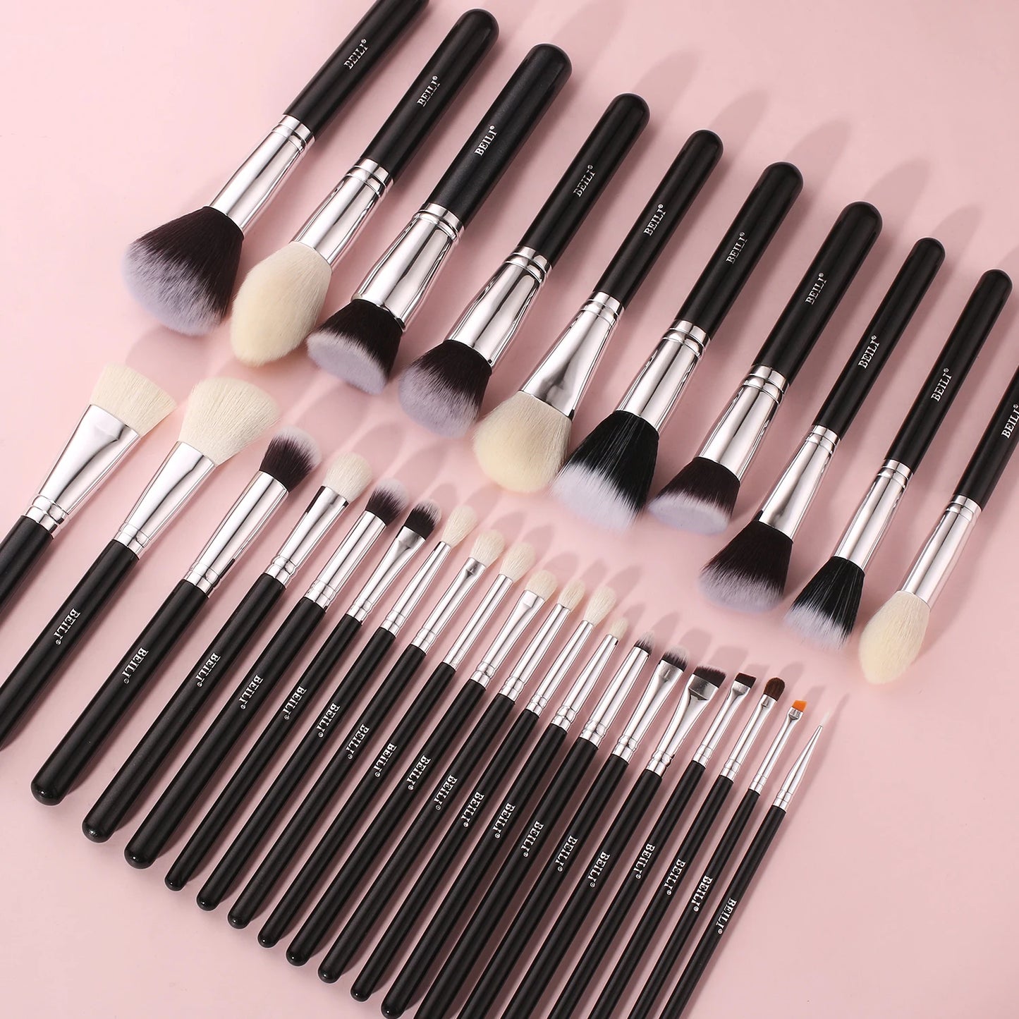 Black Makeup brushes set Professional Natural goat hair brushes Foundation Powder Contour Eyeshadow make up brushes