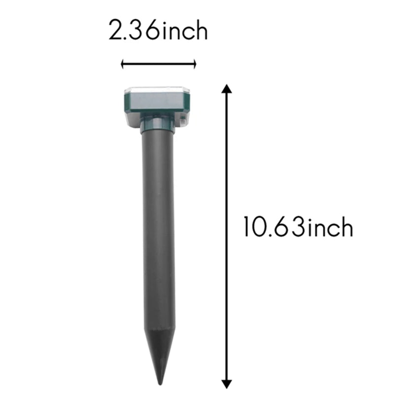 10 Pack Outdoor Solar Ultrasonic Vibration Pest Repeller Snake Repeller for Lawn Garden Courtyard Farm