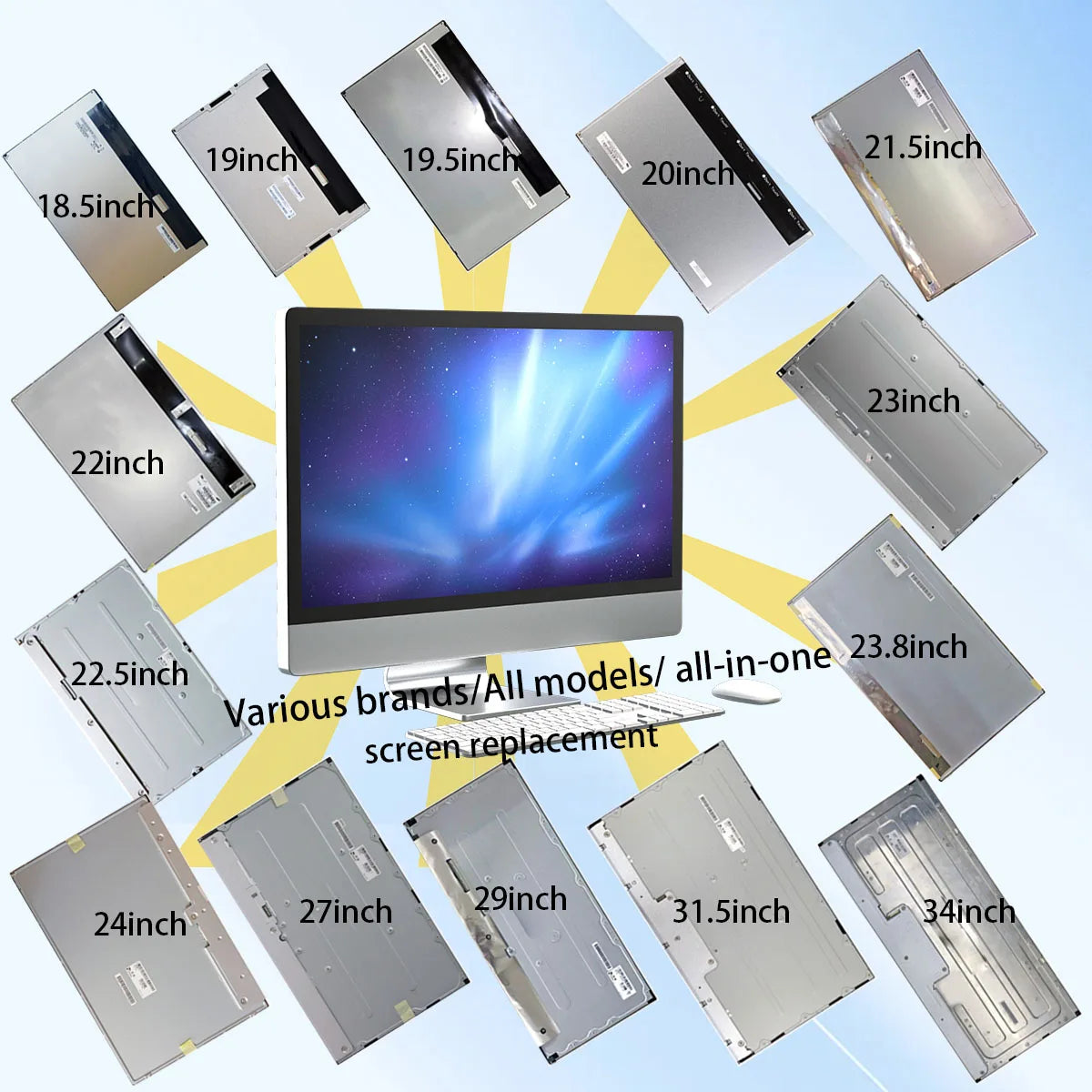NEW 14 Inch LCD Screen Panel 2560*1600 EDP 40pins Replacement NE140QDM NX2 N41 N42 NX1 NX3 NX4 NX5 NX6 NX7 NY1 NY2 NY3 Computer Accessories