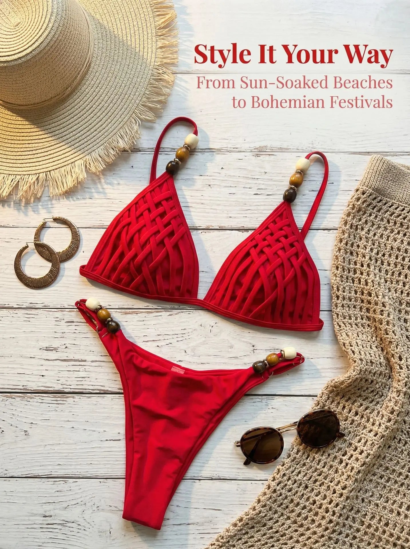 NEW Arrivals 10 Colors Sexy Shinny Triangle Top Double Lined Fabric Swimwear Women Beads Brazilian Bikini Swimsuit S-L Ladies Beachwear Swimming Pool Summer Bathing Apparel Sets Clothing Supplies