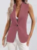 NEW Arrivals 8 Colors Elegant Ladies Midi Career Suit Office Lady Style Vest Button Professional Women's Casual Tops Waistcoat Outer Wear Suit Vest Women Clothing Supplies