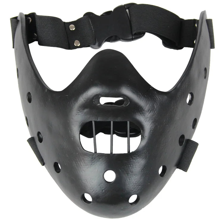 Hannibal Masks Horror Hannibal Scary Resin Lecter The Silence of The Lambs Masquerade Cosplay Party Halloween Mask 3 Colors