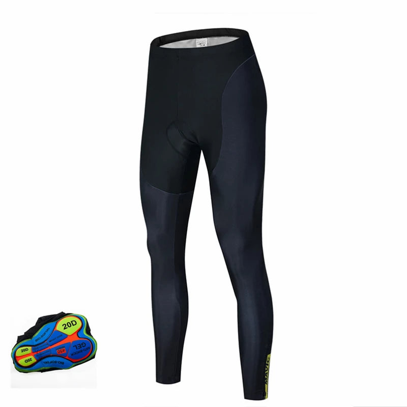 Cycling Bibs Trousers Mountain Bike Breathable Comfortable Men's Gel Padded Bike Tights Triathlon Man Pro Licra Bicycle Pants