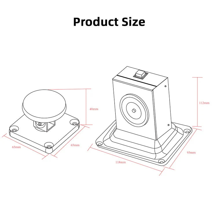 Home Office Fireproof Emergency Exit Auto Release Floor and Wall Mounted Door Holder Electronic Magnetic Door Stopper