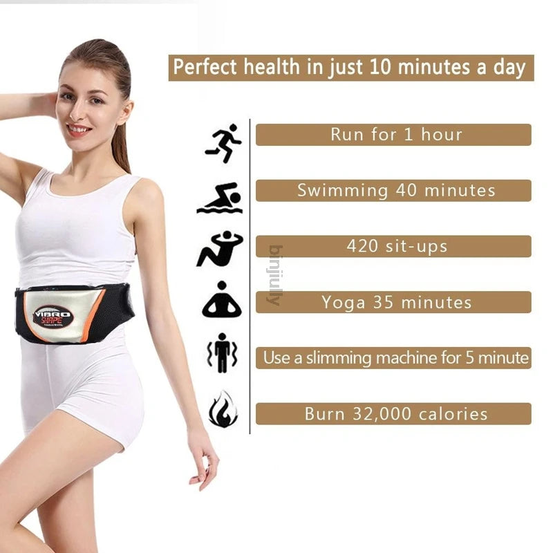 NEW Electric Heating Vibrating Slimming Belt Vibration Massager Belt Relax Tone Vibrating Fat Burner Weight Loss Body Wraps Body Care Devices Supplies Health Care Products