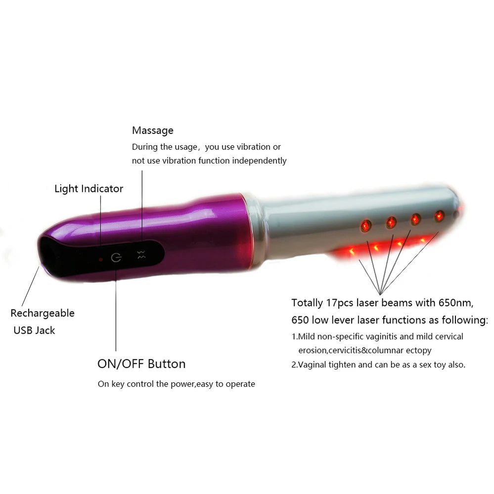 Electric Vagina Muscle Stimulator Vaginal Tightening Machine Cold Laser Birth Canal Rehabilitation Vaginal Massage Trainer