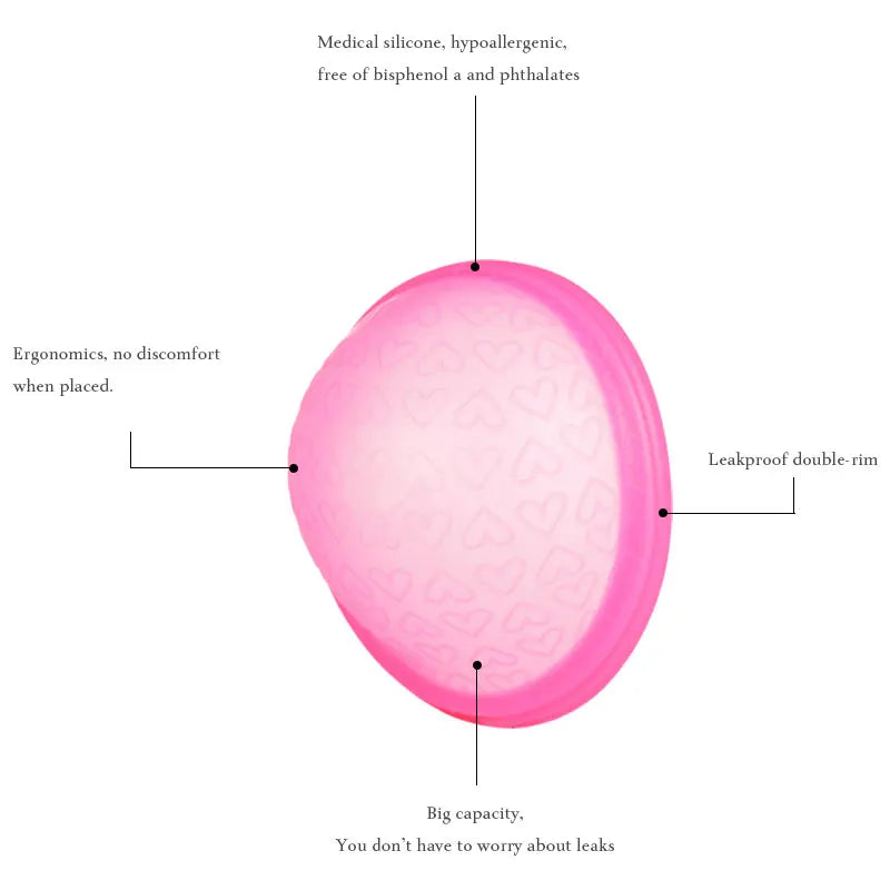Period Cup Medical Silicone Menstrual Disc Bowl Set Vagina Silicon Tampons Hygienic Bowls Menstruation Personal Health Care.