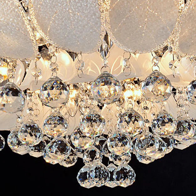 led e14 Modern Stainless Steel Crystal Glass Lamparas De Techo Ceiling Lights.LED Ceiling Light.Ceiling Lamp For Foyer