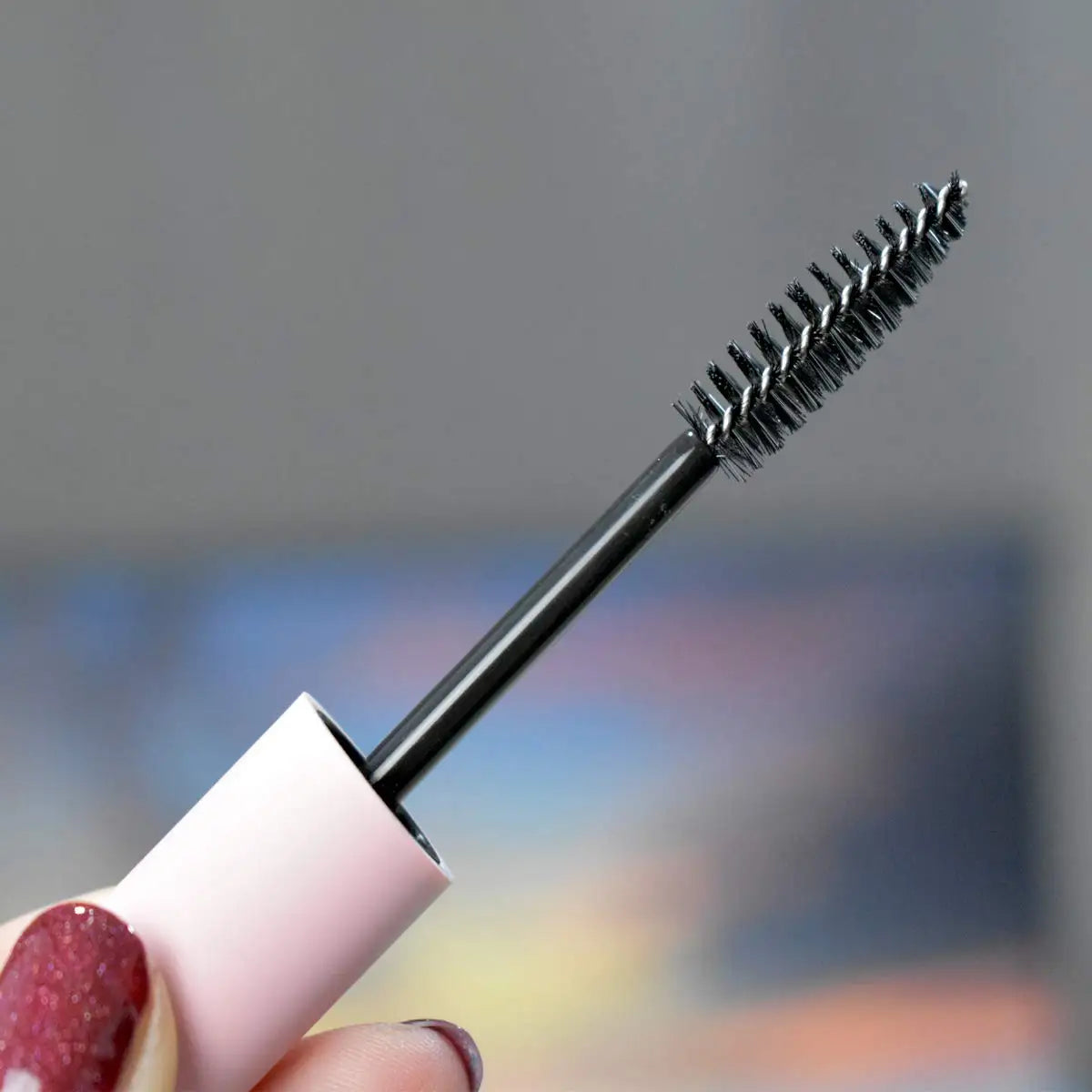 100pack Refillable Mascara Tubes with Rubber Inserts with Pink Cap for Cosmetic Packaging