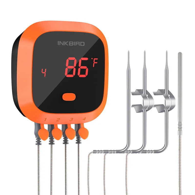 NEW Arrivals IBT 2X 4XS 6XS 3 Types Food Cooking Bluetooth Wireless BBQ Thermometer Probes & Timer For Oven Meat Grill Free App Control Outdoor Barbeque Picnic Camping