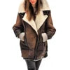 4 Colors S-4XL Plus Size Women's New Fashion Winter and Autumn Collar Thickened Fur Integrated Coats Outerwear Top Quality Jackets Women Winter Apparel Supplies