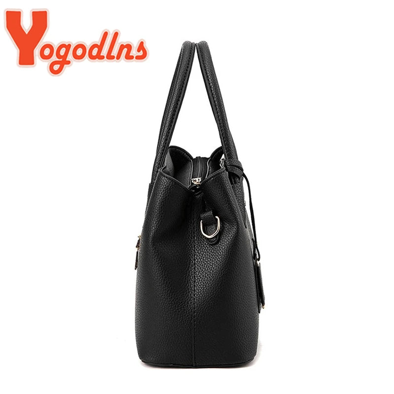 Yogodlns Famous Designer Brand Bags Women Leather Handbags New Luxury Ladies Hand Bags Purse Fashion Shoulder Bags