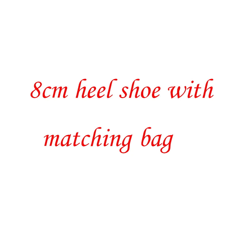 Luxury Black Crystal Wedding Shoes Set with Matching Bags Woman Fashion Diamonds Shoes 8CM-11CM-14CM High Heels Platform Plus Size Ladies Luxury Fashion Apparel Accessories Clothing Supplies