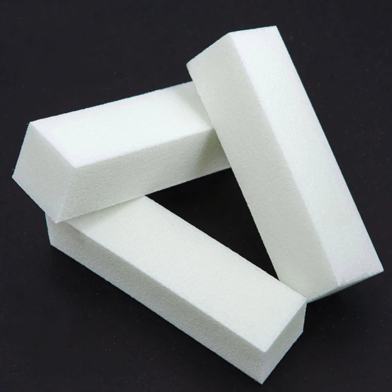 NEW Arrivals 10Pcs White Buffing Sanding Files Block Pedicure Manicure Polisher Nail Art Buffer Polishing Tools Manicure Pedicure Accessories Cosmetic Supplies