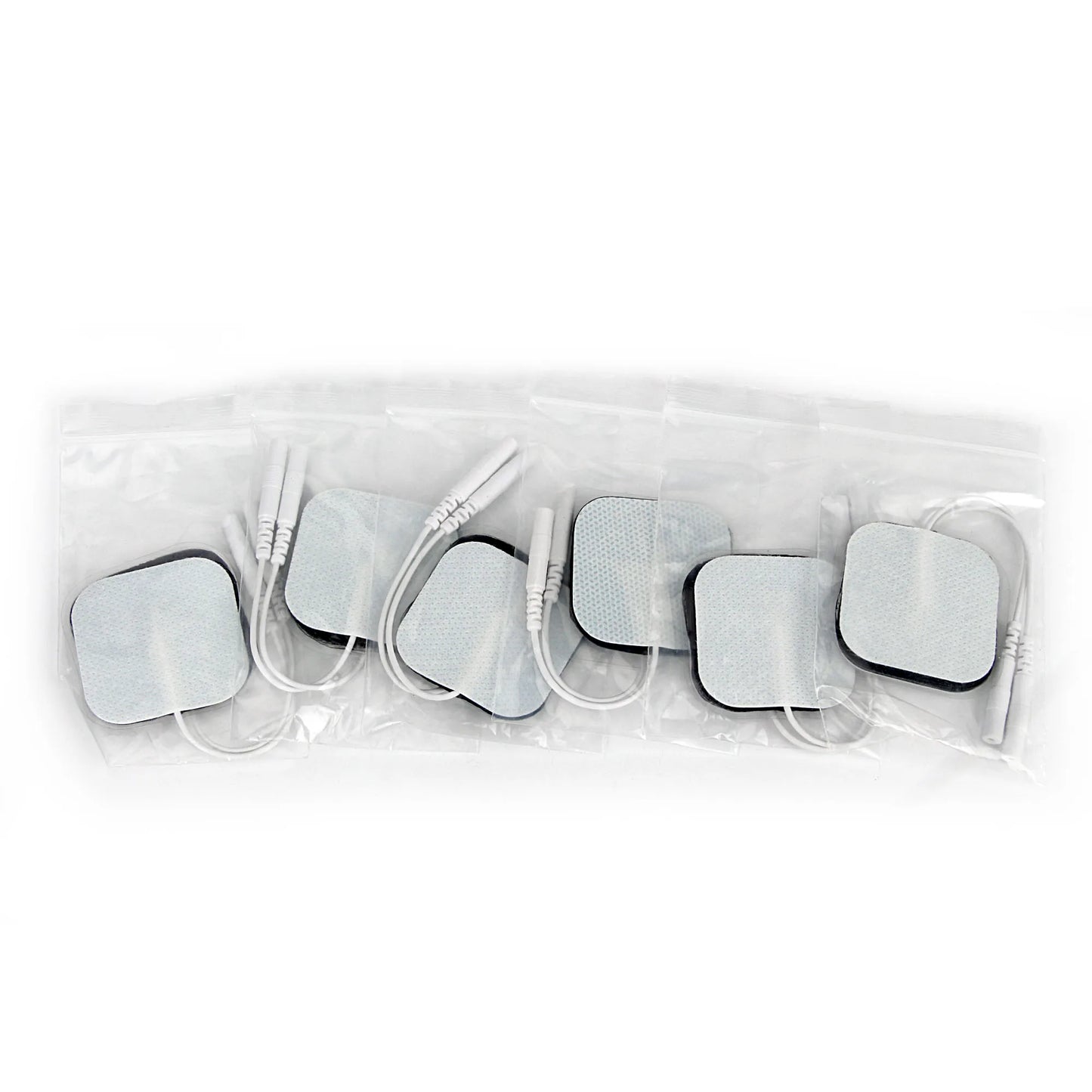 NEW Arrivals 100PCS Set 4*4cm EMS Electrode Pads for Muscle Stimulation Reusable Self Adhesive Massage Patch Acupuncture Physiotherapy TENS Pads Health Care Supplies