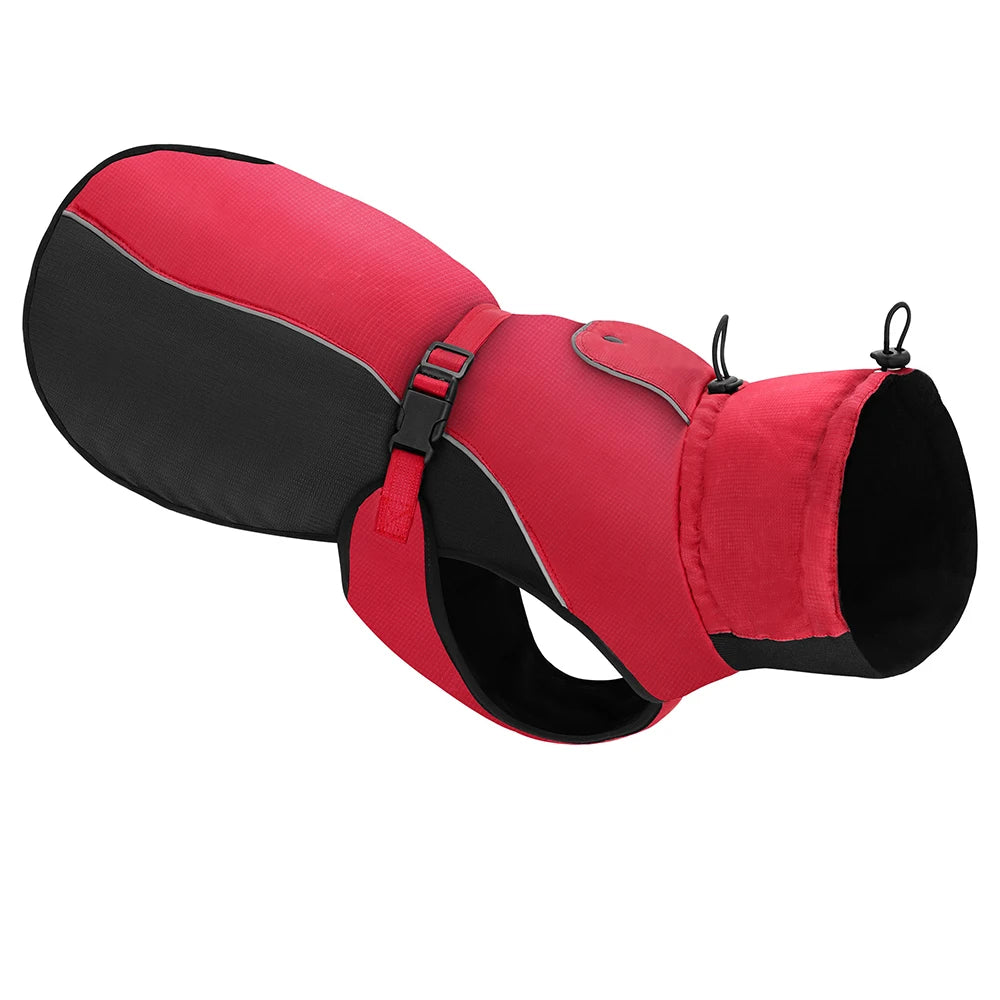 NEW XL-6XL Plus Size Waterproof Big Dog Clothes Winter Warm Large Dog Coat Jacket Reflective Raincoat Clothing For Medium Large Dogs French Bulldog German Shepherd Pets Clothing Supplies