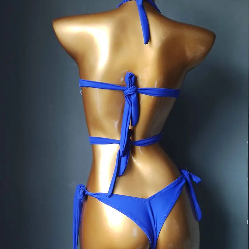Newest Crystal Stone Bikini Stone Swimwear Diamond Bikini Swimsuits Rhinestone Beachwear Fashion Diamond Bikini Set
