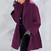 Just Arrived 8 Colors S-5XL Plus Size Women Winter Warm Loose Casual Coats Autumn Single Breasted Windbreakers Jackets Women Solid Long Sleeve Office Ladies Outerwear Luxury Tops