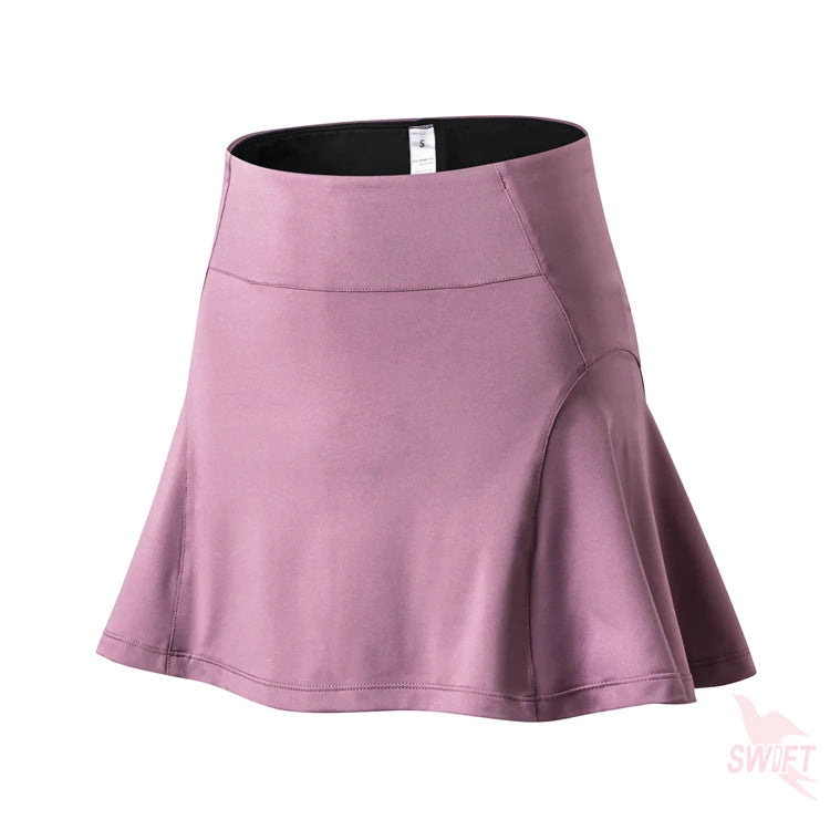 NEW Arrivals S-2XL UK Plus Size Anti Glare Stretch Shorts Liner Sport Tennis Skirt Quick Dry Loose Women Running Skirts Summer Badminton Skirt with Pocket Women Sports Apparel Clothes