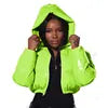 NEW Arrivals S-XL 8 Colors Female Winter Down Coat PU Leather Quilted Parkas Mid-Long Puffer Bomber Cropped Bubble Coats Warm Out Wear Windproof Jackets Women Winter Apparel Supplies