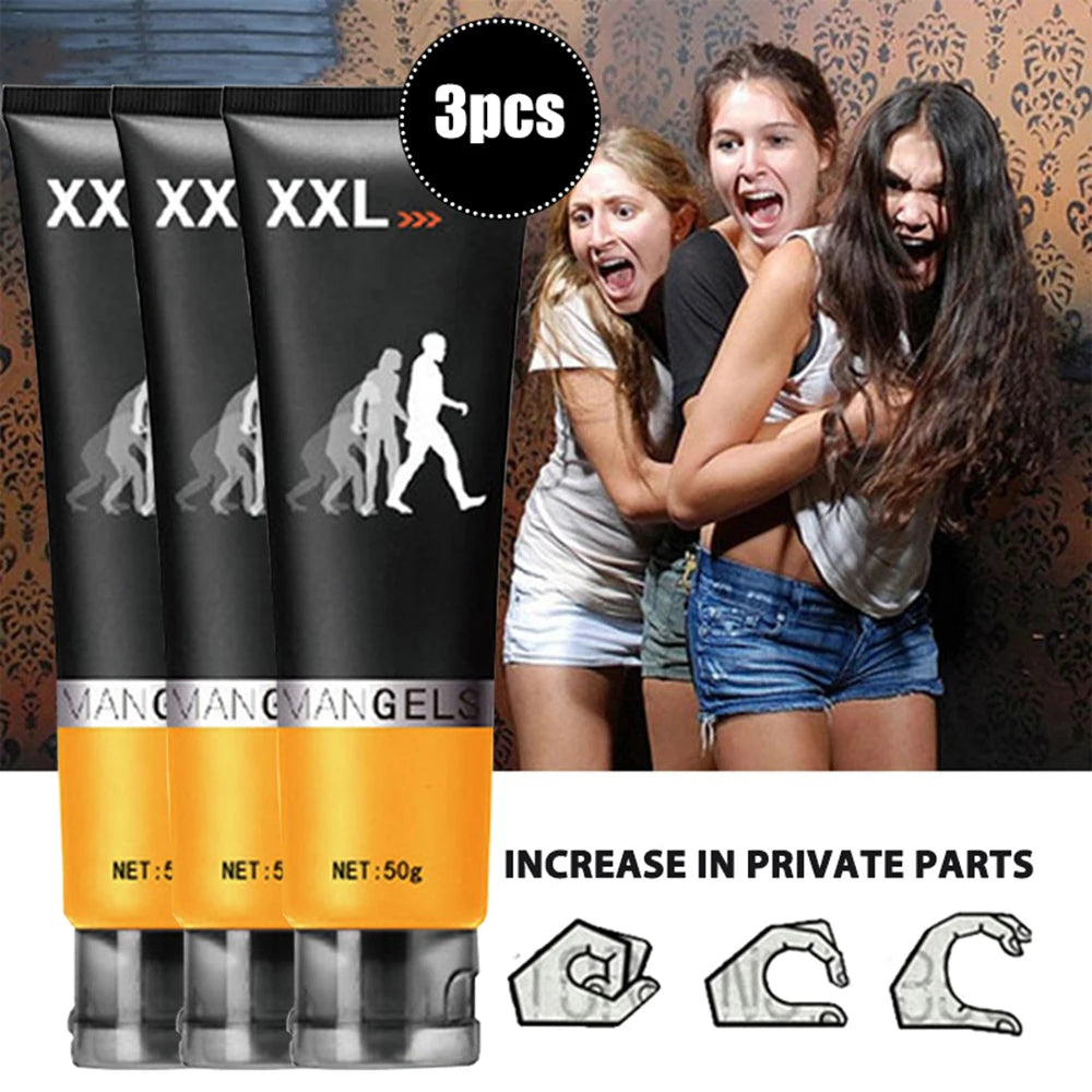 Adult 3pcs Big Man Penis Enlargement Cream Increase Erection Sex Products Blood Circulation Growth Increase Size Penis Massage Cream